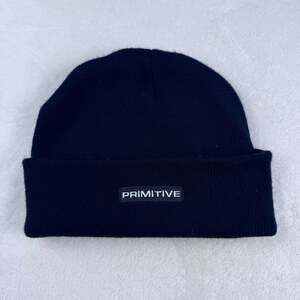 Primitive Skateboarding Classic Spellout Logo Beanie Black